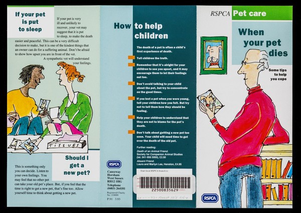 When your pet dies : some tips to help you to cope / RSPCA.